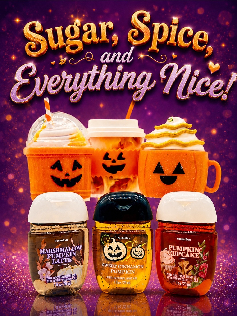 BBW Pumpkin Spice Latte 🎃 6-Pc PocketBac Holder Collector Set